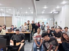 นักเรียนลงมือทำกับ AI workflow ใน Seminar